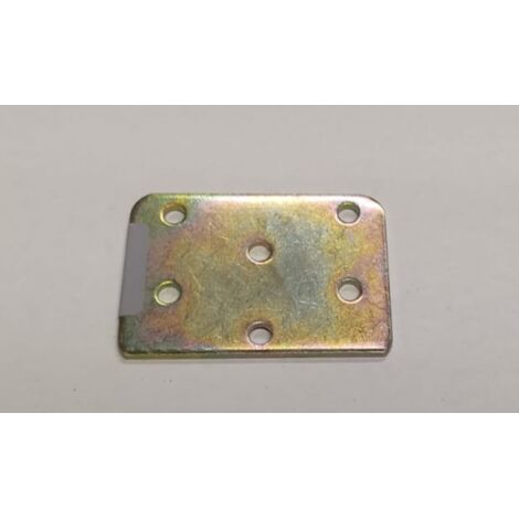 LASTRINA DI CONGIUNZIONE 60x40MM - SPESSORE 2MM - IN ACCIAIO TROPICALIZZATO