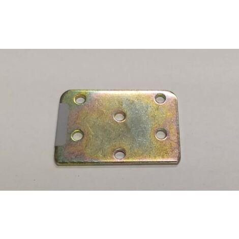LASTRINA DI CONGIUNZIONE 60x40MM - SPESSORE 2MM - IN ACCIAIO TROPICALIZZATO