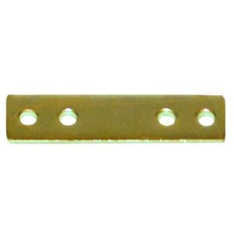 Lastrina di giunzione diritta ottonata 40 mm pezzi 4 - masidef