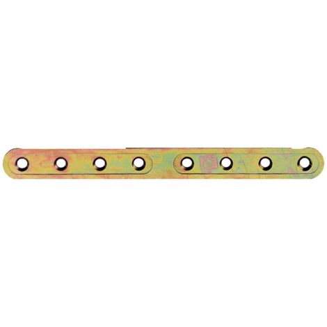 Lastrina Di Giunzione Dritta Forata Art.778 - mm.206x20 - spessore mm.2,5 - 50 pz