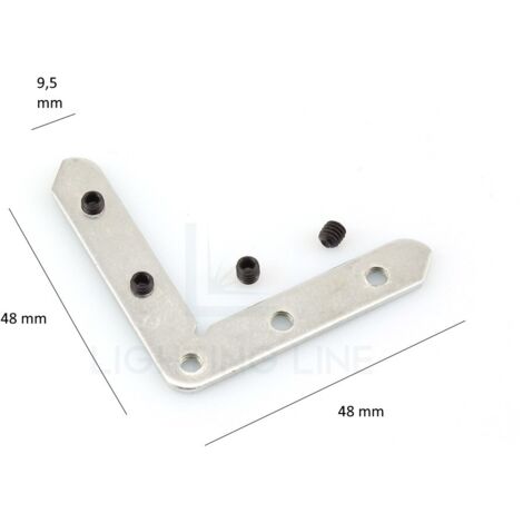 LASTRINA GIUNZIONE A 90° PER PROFILO PER LED RETTANGOLARE 21X16 LEDPOINT