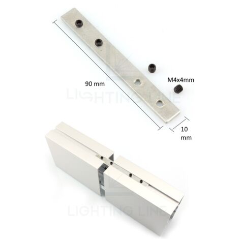 LASTRINA GIUNZIONE DIRITTA PER PROFILO PER LED RETTANGOLARE 21X16 LEDPOINT