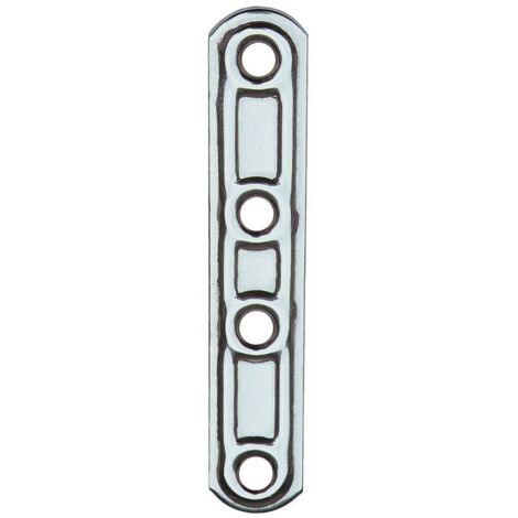 LASTRINA INOX DIRITTA 4 FORI ART.163IN MM. 60 ALDEGHI LUIGI SPA PZ 20,0