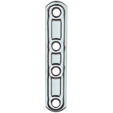LASTRINA INOX DIRITTA 4 FORI ART.163IN MM.100 ALDEGHI LUIGI SPA PZ 20,0