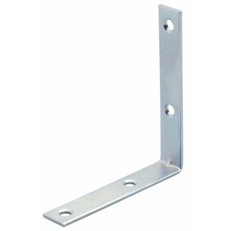 Lastrina Piegata Acciaio Zincato 100 Pz. 4 Fori Mm.100X100
