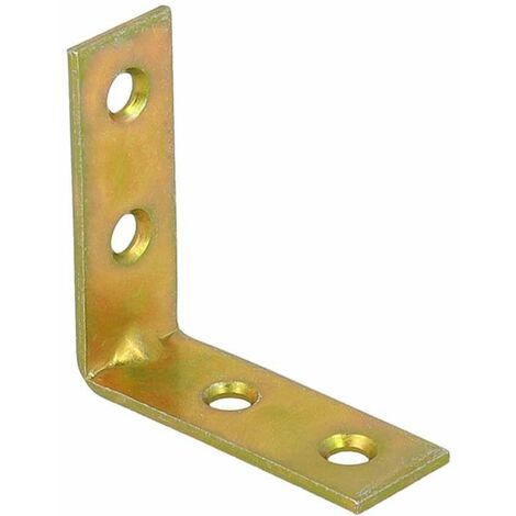 Lastrine ad angolo zincate giallo 40x40 mm pz 20