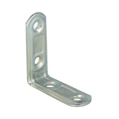 LASTRINE DI GIUNZIONE AD ANGOLO STONDATE IN ACCIAIO ZINCATO BIANCO 50X50 MM. 4 PZ.