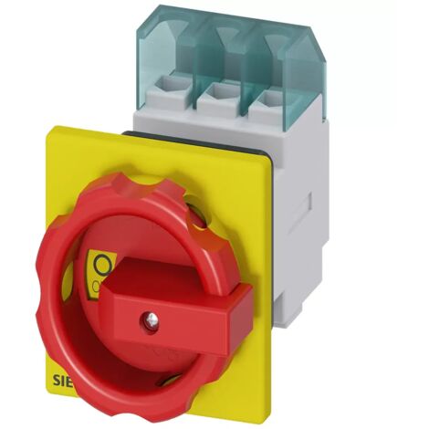 Lasttrennschalter   Rot, Gelb 3polig 16 mm² 32 A  690 V/AC  Siemens 3LD22540TK53