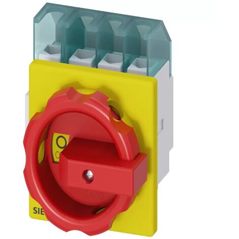 Lasttrennschalter   Rot, Gelb 4polig 16 mm² 25 A  690 V/AC  Siemens 3LD21031TL53
