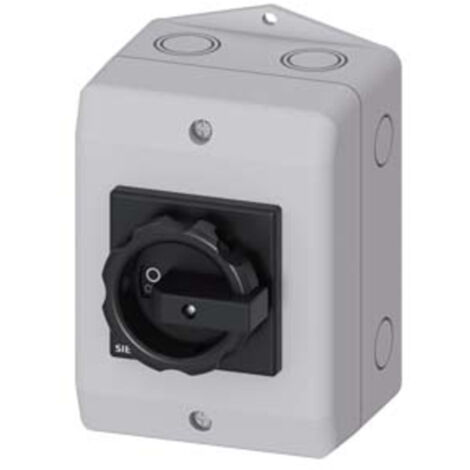 Lasttrennschalter Schwarz 3polig 6 mm² 16 A 1 Schließer, 1 Öffner 690 V/AC Siemens 3LD20641GP51