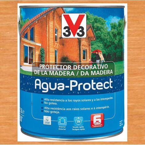 Lasur agua protect satinado v33 750 ml roble claro