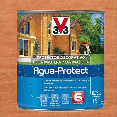 Lasur agua protect satinado v33 750 ml roble dorado