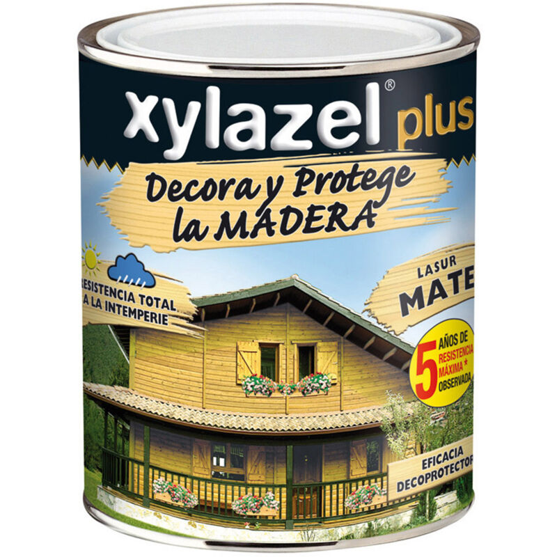 Xylazel - Lasure Plus Decora Mat Wengue 0.375L - Protection et Décoration du Bois - Intérieur et Extérieur