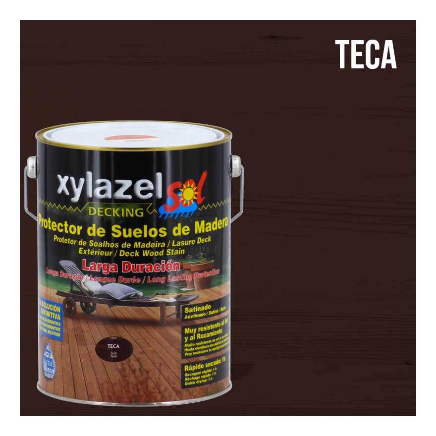 

Lasur Sol Decking Satinado | Teca - 4 L - Xylazel