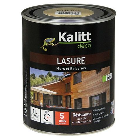 KALITT DECO - Kalitt Lasure 5 ans les modernes incolore acrylique satin 1l