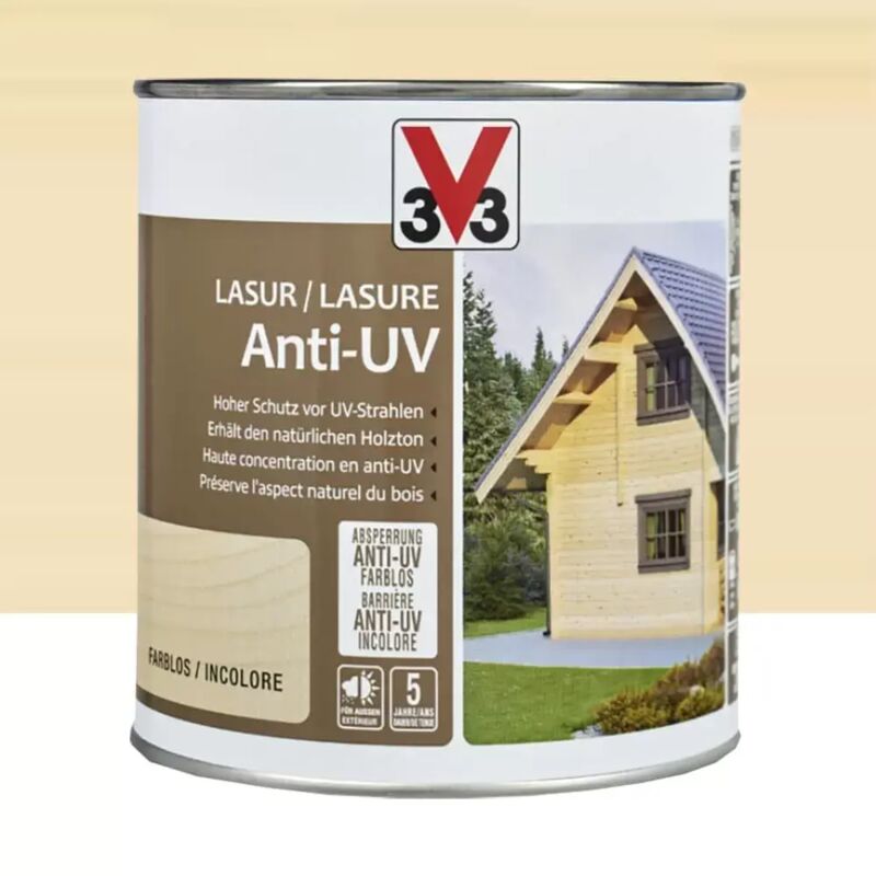 Lasure Anti-UV V33 Incolore 0,75 l