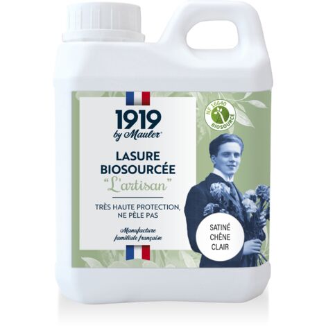 Lasure biosourcée protection extrême UV & intempéries - 5L Satiné Chêne Clair - Air Intérieur A+ - L'Artisan 1919 by Mauler