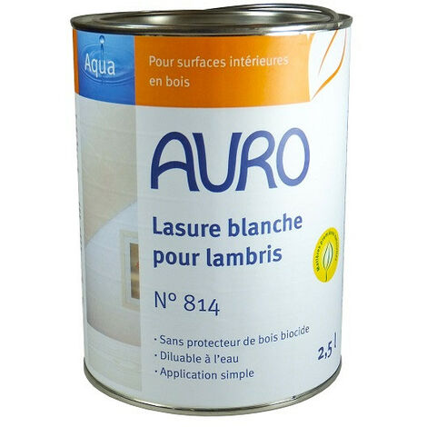 Lasure blanche pour lambris Auro n°814 2,5L