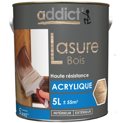 Lasure Bois Acrylique 5 Litres Incolore - Addict