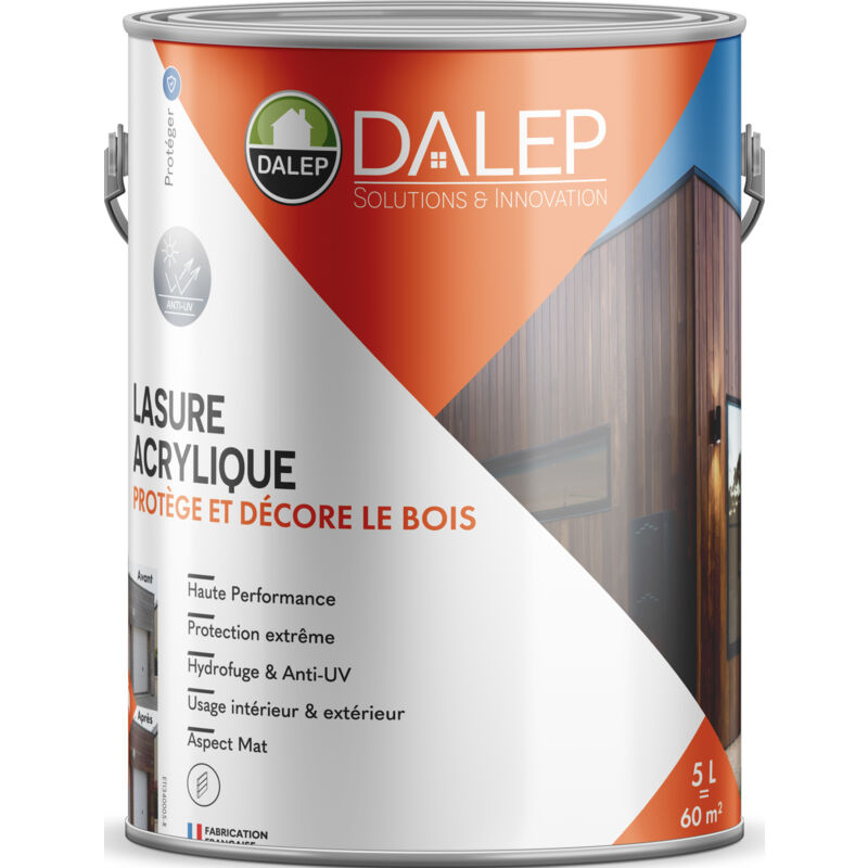Protection Extrême LASURE ACRYLIQUE INCOLORE - Pot 5 L DALEP - 1.03.0037.03