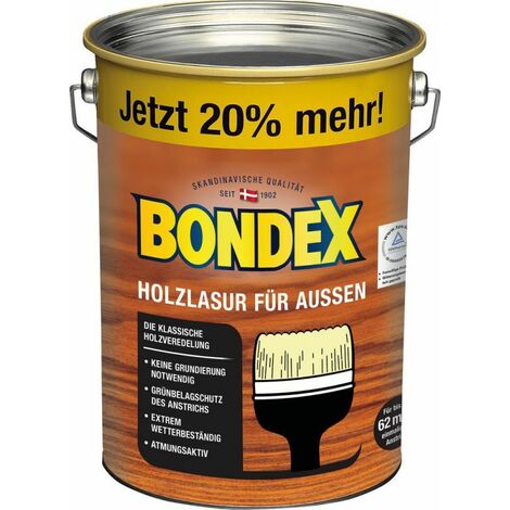 Lasure Bondex pour bois de teck d'extérieur 4,80 l - 329654
