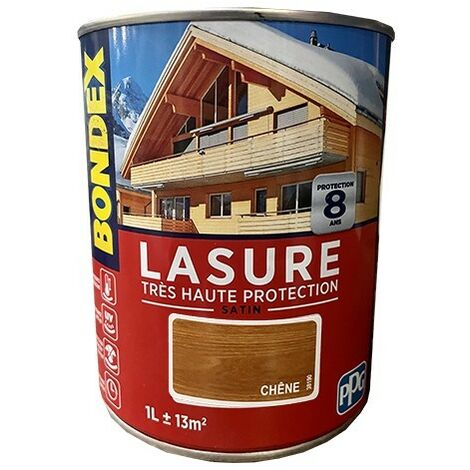 Lasure BONDEX Très Haute Protection 8 ans satin Chêne 1 L
