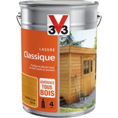 Lasure classique Solvantée V33 Chêne clair Satin 5L