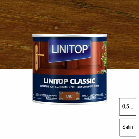 Lasure satinée classic 0,5L linitop - plusieurs modèles disponibles