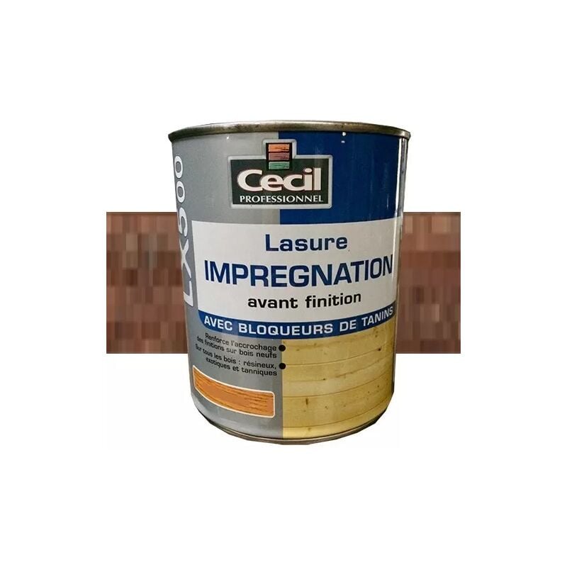 Cecil - Lasure d'imprégnation Cécil Professionnel LX500 Noyer 3 l