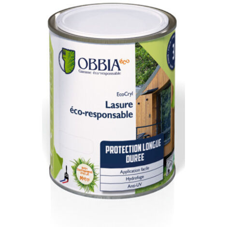 Lasure ÉCO-RESPONSABLE chêne clair 1L - OBBIA - ECOCRYL1/3003
