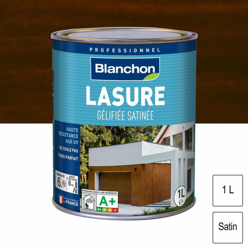 Lasure Gélifiée Chêne foncé 1L Blanchon
