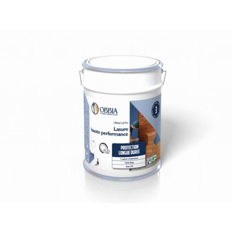 Obbia - Lasure haute performance cryl Pro 1L Chêne foncé