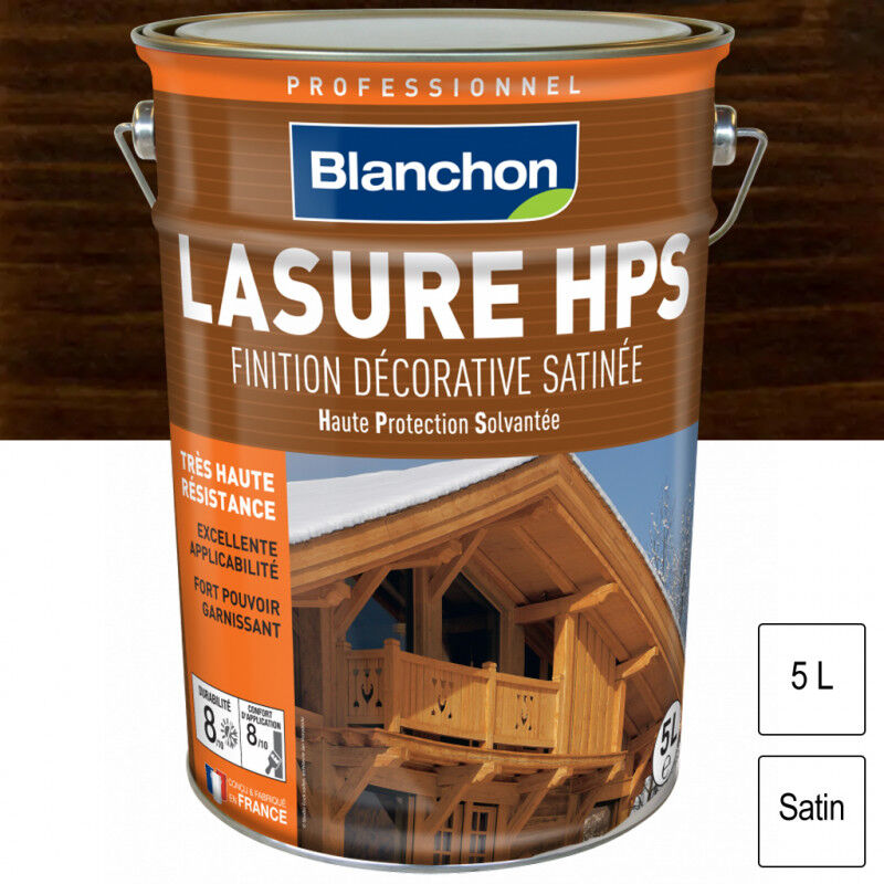 Lasure hps Haute Protection Solavantée Chêne rustique satin 5L Blanchon