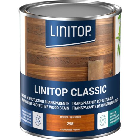 Lasure satinée classic 0,5L linitop - plusieurs modèles disponibles