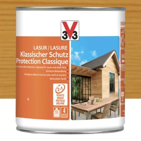 Lasure Protection Classique 4 ans V33 Pin scandinave 0,75 L