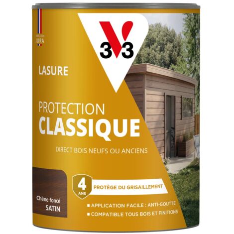 Lasure Bois Addict Satinée Haute Résistance – Teinte Chêne Rustique – 2,5L