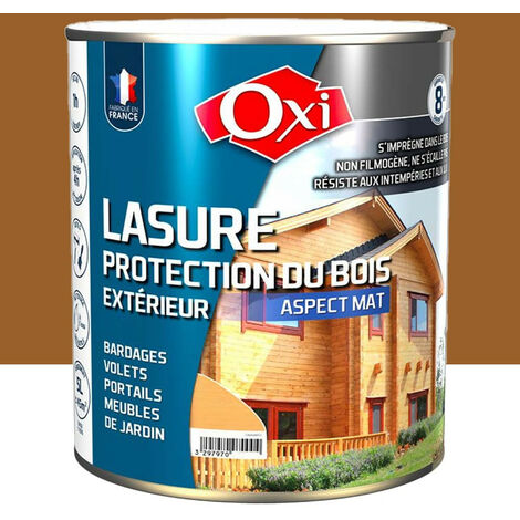 Lasure protection du bois OXI 8ans chêne clair 5 L