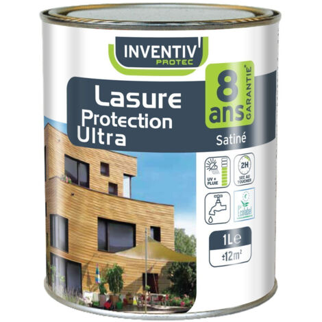 Lasure Protection Ultra 8 Ans - INVENTIV - Blanc - 1L