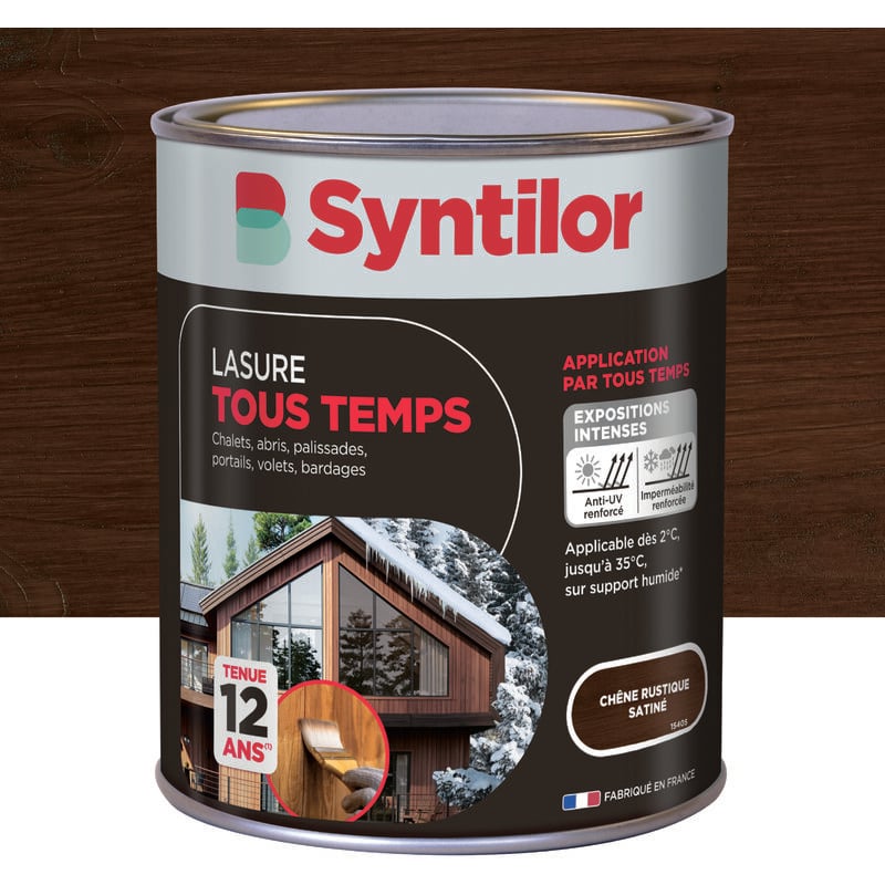 Lasure Tous Temps Syntilor 1L Chêne Rustique