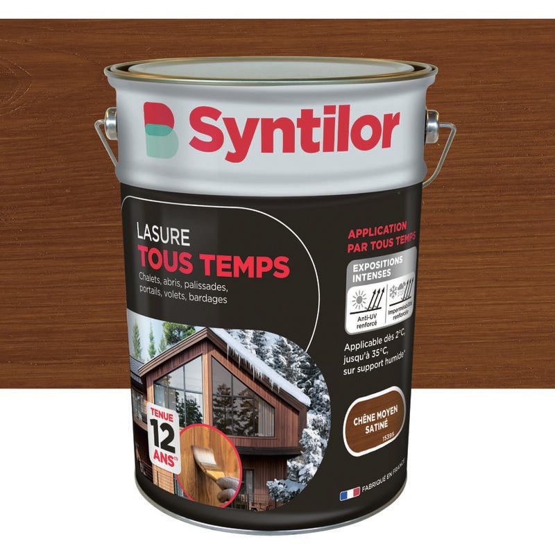 Lasure Tous Temps Syntilor 5L Chêne Moyen
