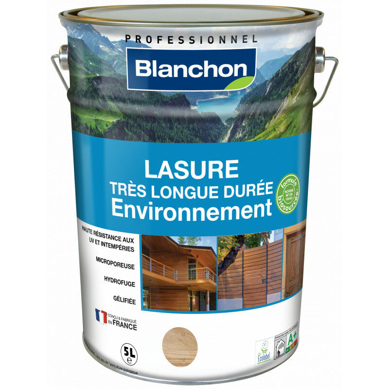 Blanchon - Lasure 5L Noir très longue durée environnement