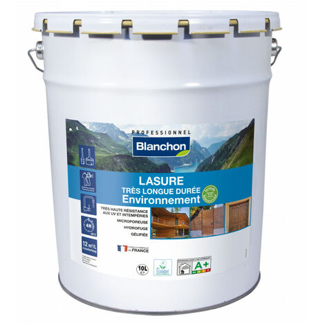 Lasure très longue durée Environnement Blanchon 10L - Plusieurs modèles disponibles