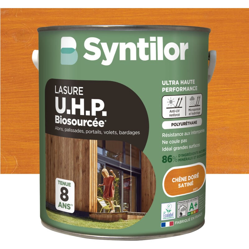 Lasure Bois Biosourcée Syntilor 5L Chêne Doré Satiné