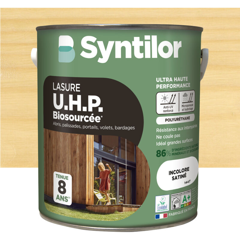 Syntilor - Lasure Bois Biosourcée 5L Incolore Satiné