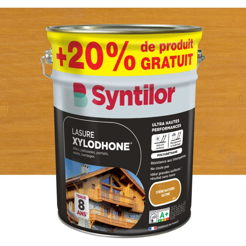 Syntilor - Lasure Xylodhone 5L+20% Chêne Naturel Satiné
