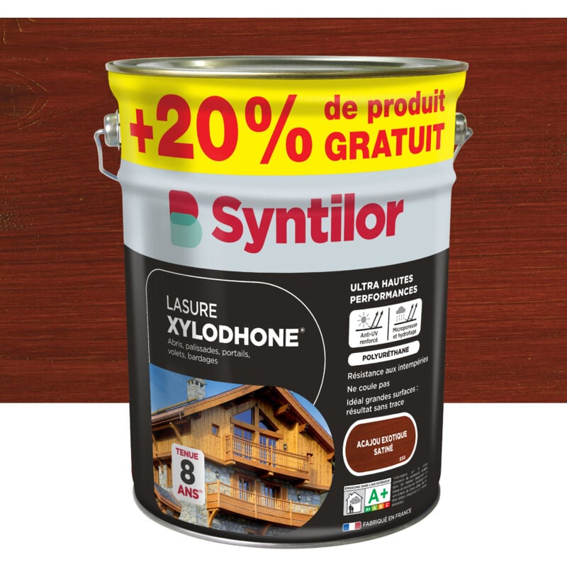 Syntilor - Lasure Xylodhone 5L+20% Acajou Exotique Satiné