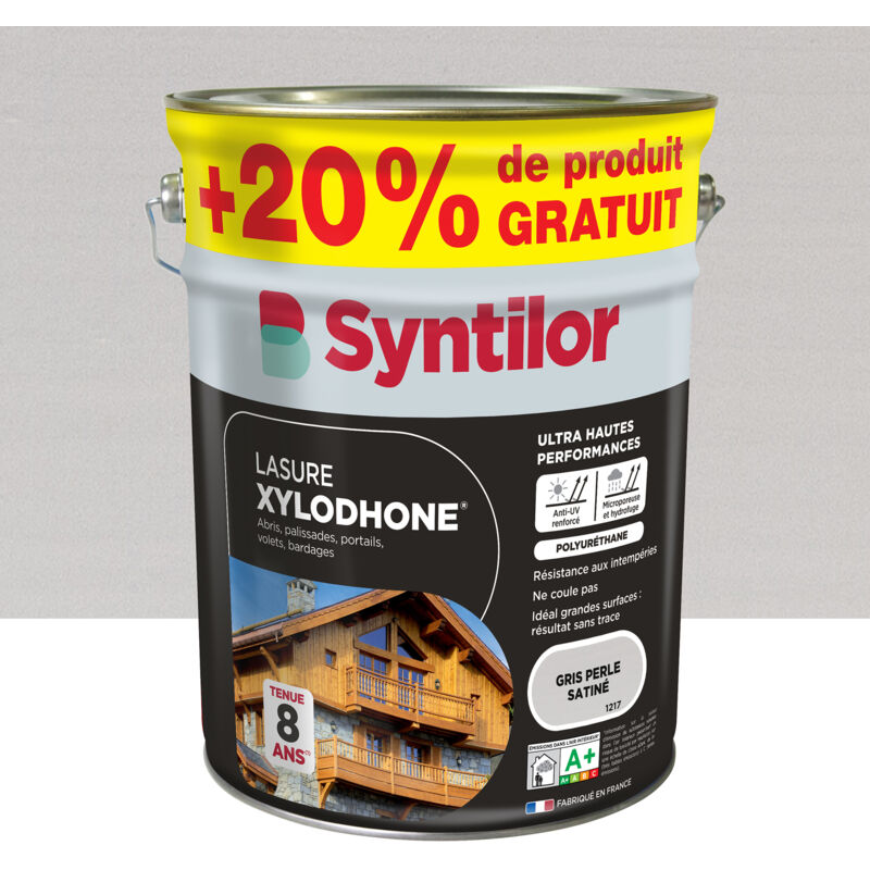 Syntilor - Lasure Xylodhone 5L+20% Gris Perle Satiné