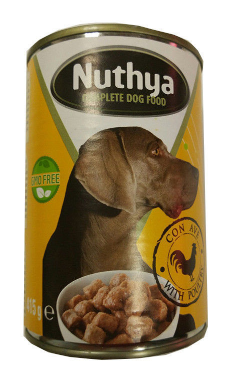 

Lata de paté 1,24kg rico en ave para perros - Nuthya