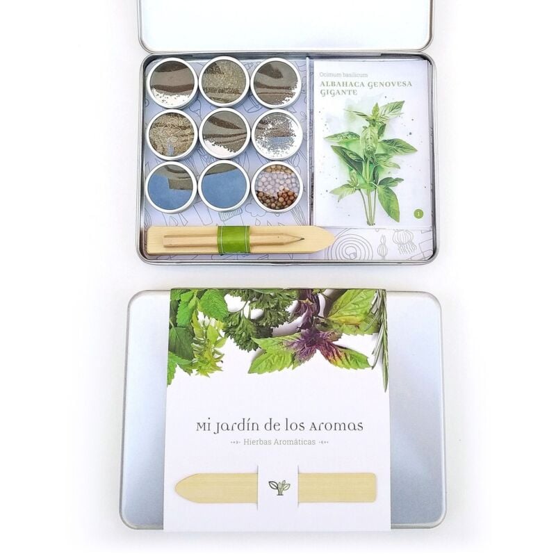

Lata de semillas el jardín de los aromas
