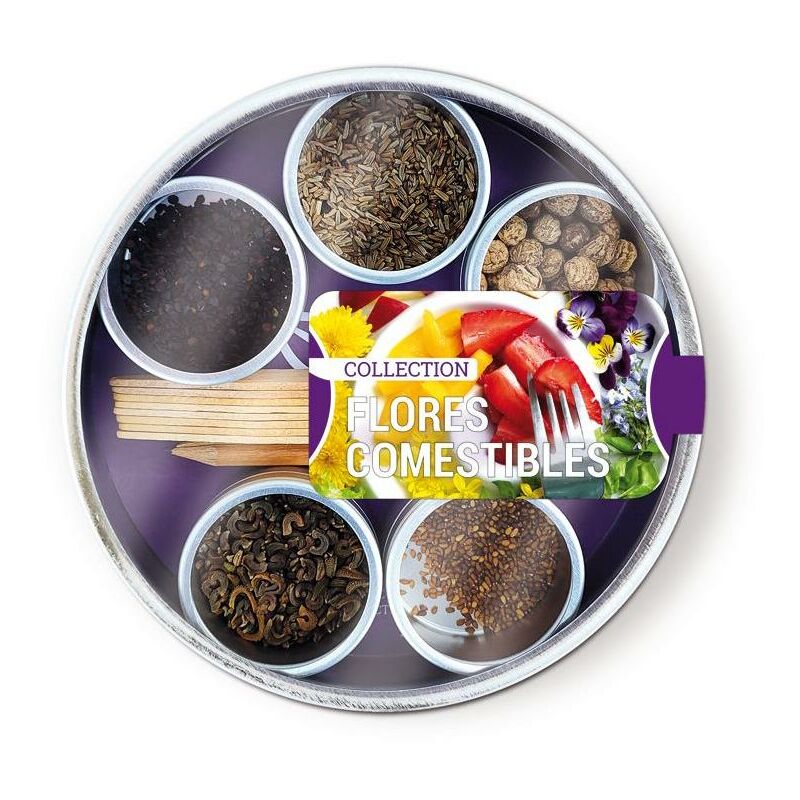 

Lata de semillas flores comestibles collection